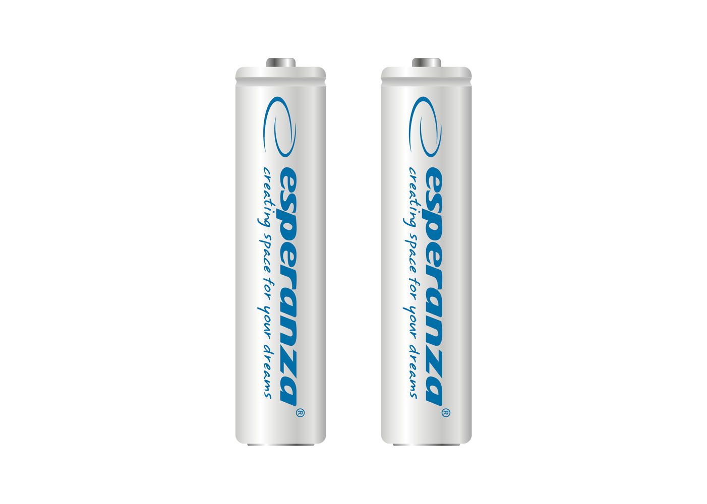 Esperanza 1000mAh AAA Ni-MH akkumulátor 2db/csomag White