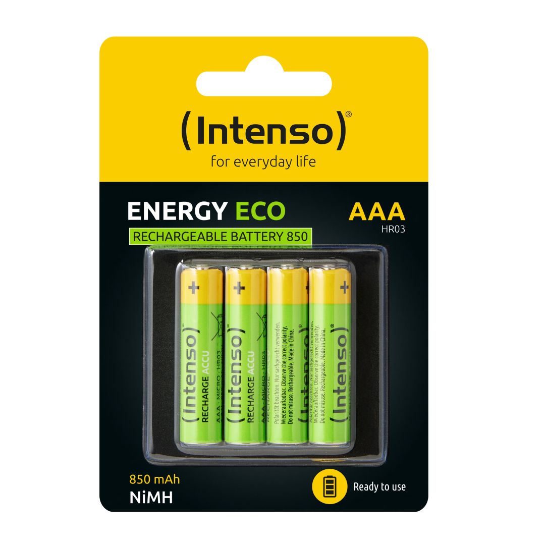 Intenso 850mAh AAA Ni-MH akkumulátor 4db/csomag