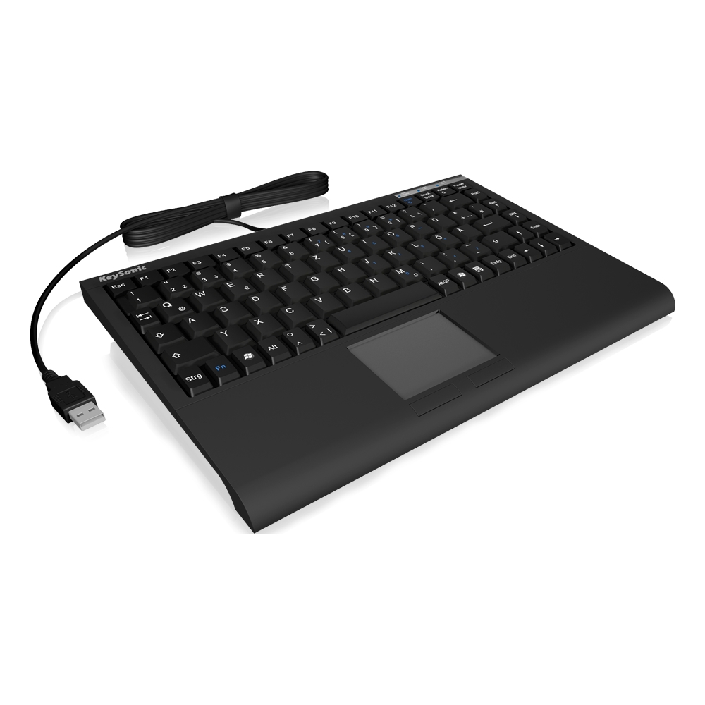 Raidsonic Supermini Keyboard Smart Touchpad USB US