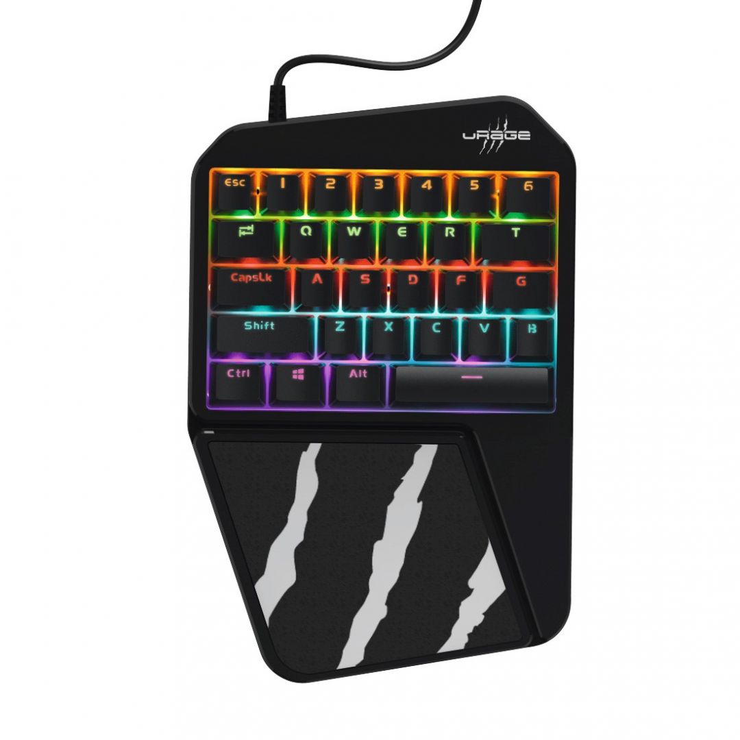 Hama uRage Exodus One-hand 410 RGB billentyűzet Black US