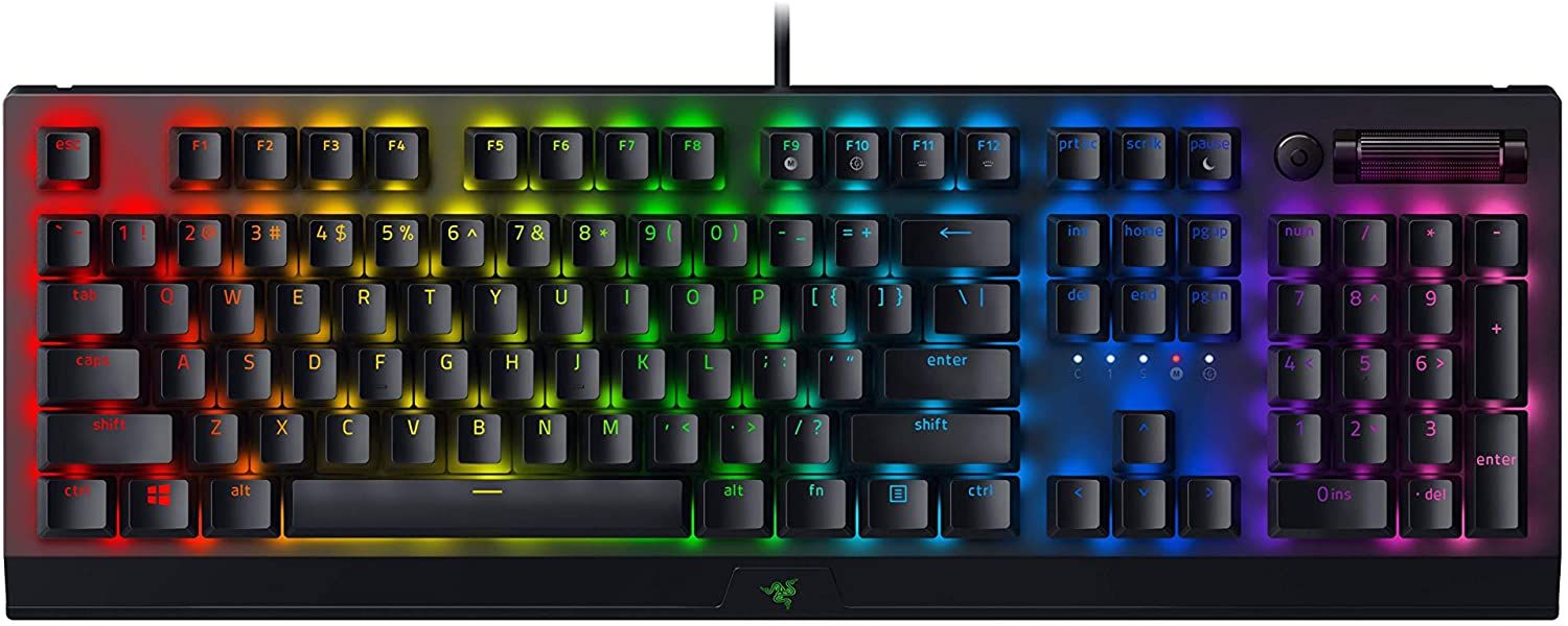 Razer BlackWidow V3 Yellow Switch keyboard Black US