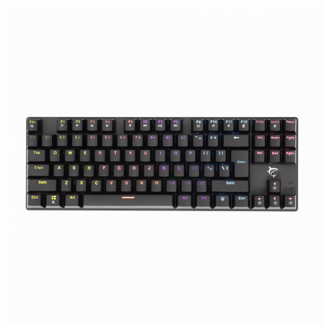 White Shark GK-2106B Commandos Red Switch Mechanical Gaming Keyboard Black US