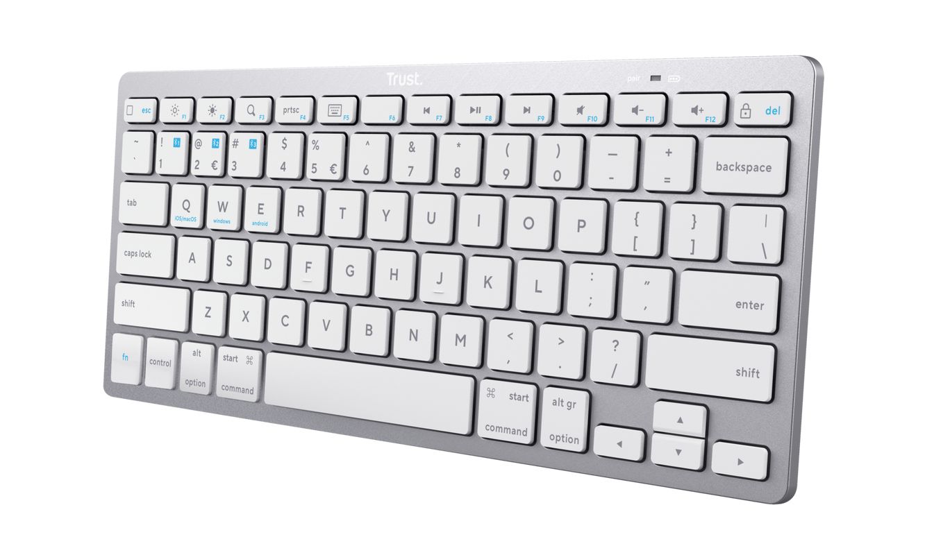 Trust Basics Bluetooth Keyboard Silver US