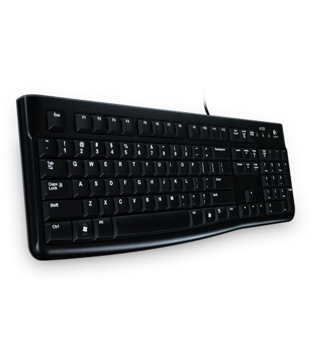 Logitech K120 USB billentyűzet Black US