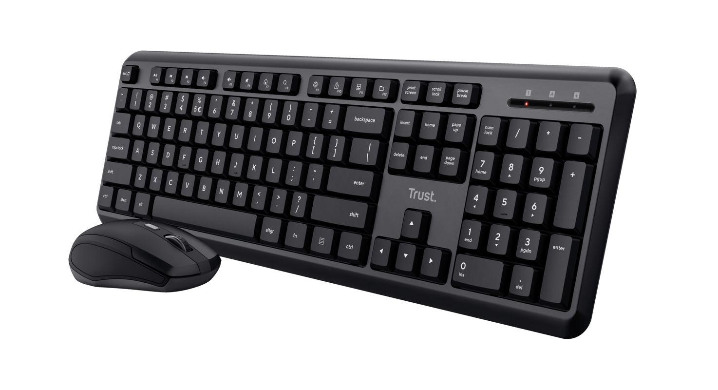 Trust ODY Wireless Keyboard Combo Black US