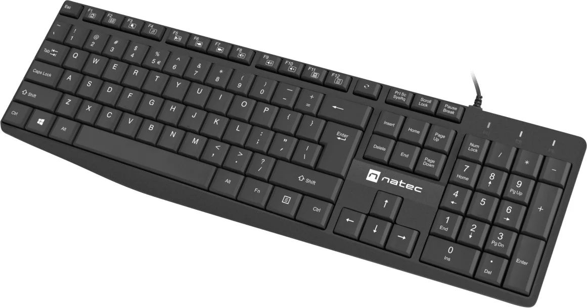 natec Nautilus Keyboard Black US