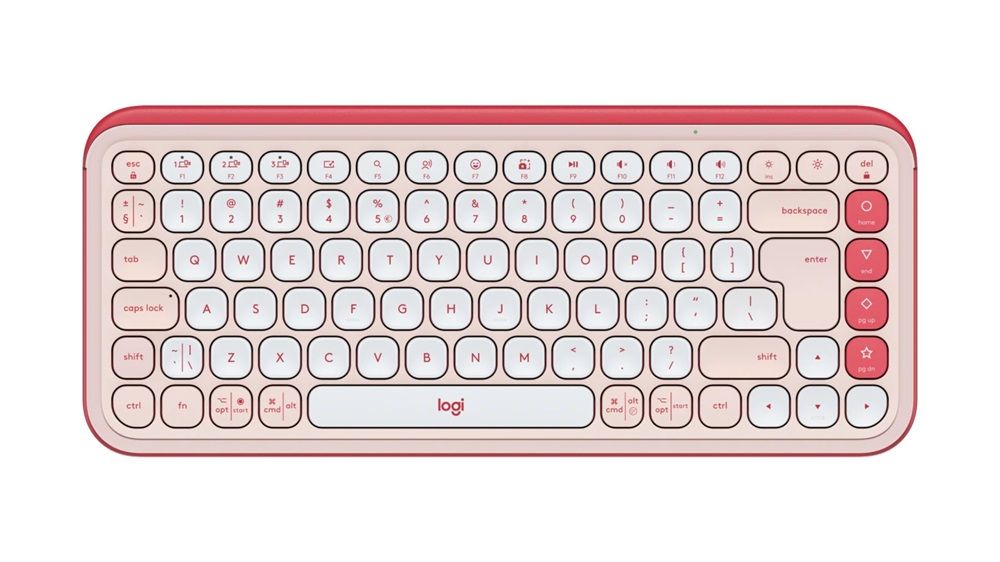 Logitech Pop Icon Wireless Keyboard Pink US