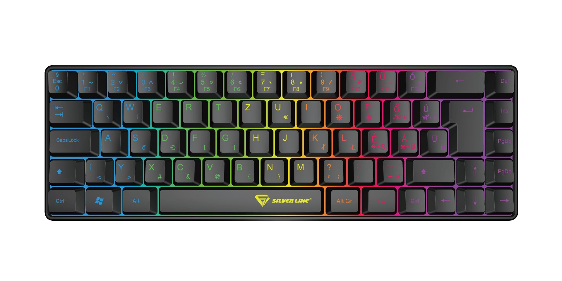 Silverline KB68 Gaming Keyboard Black HU