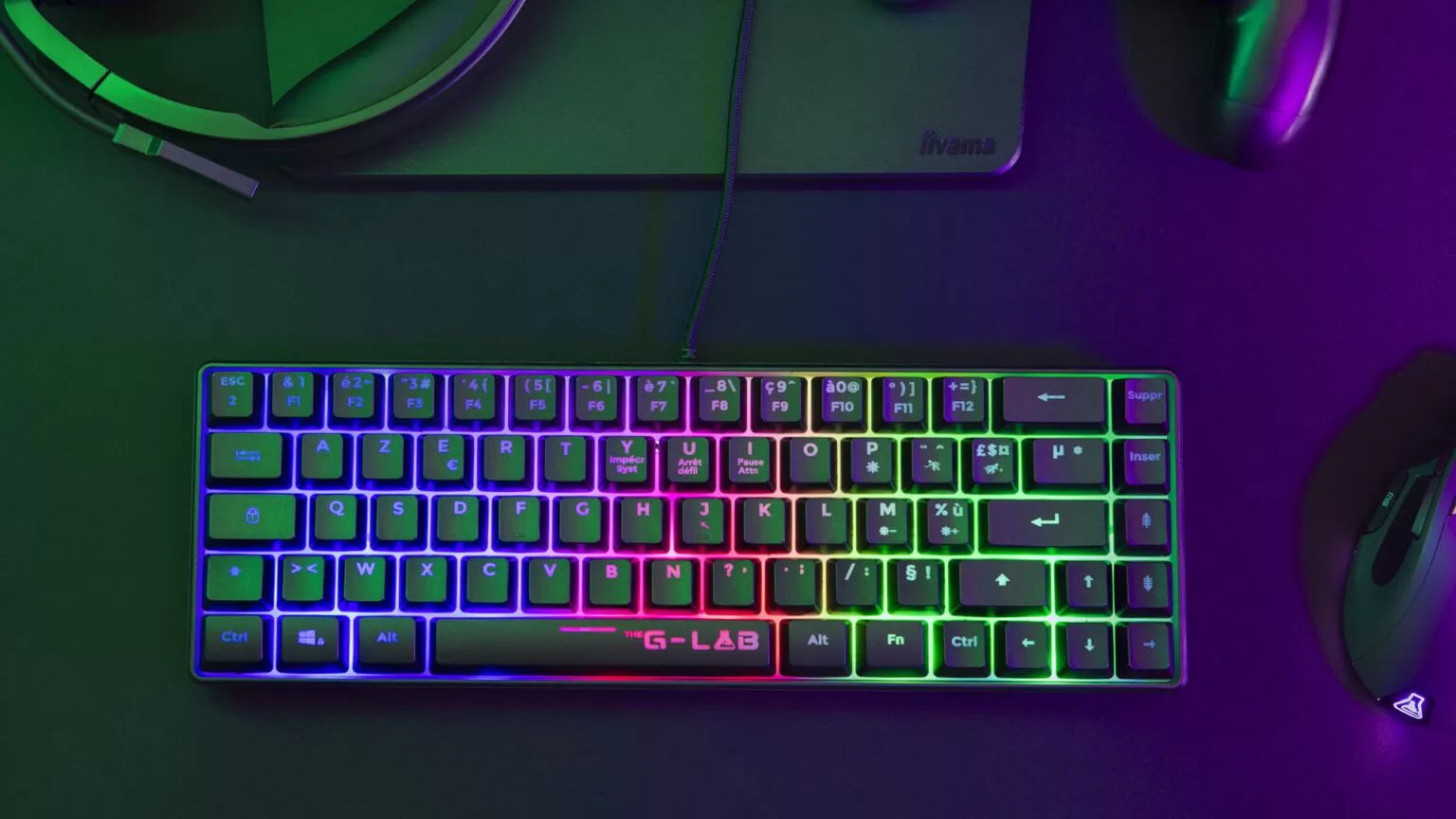 The G-Lab Keyz Hydrogen Keyboard Black HU