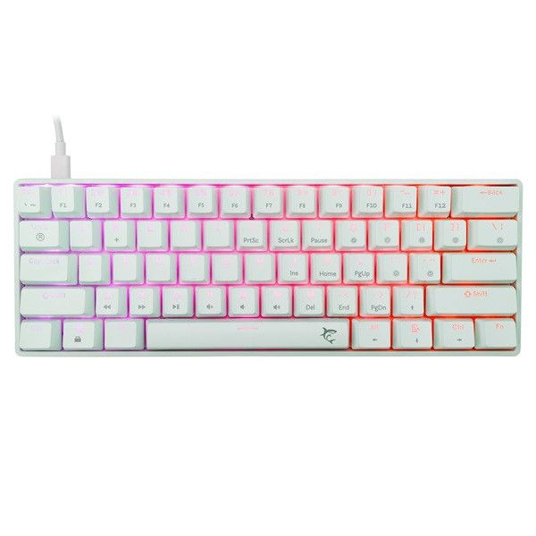 White Shark Shinobi 2 Gaming Keyboard White HU