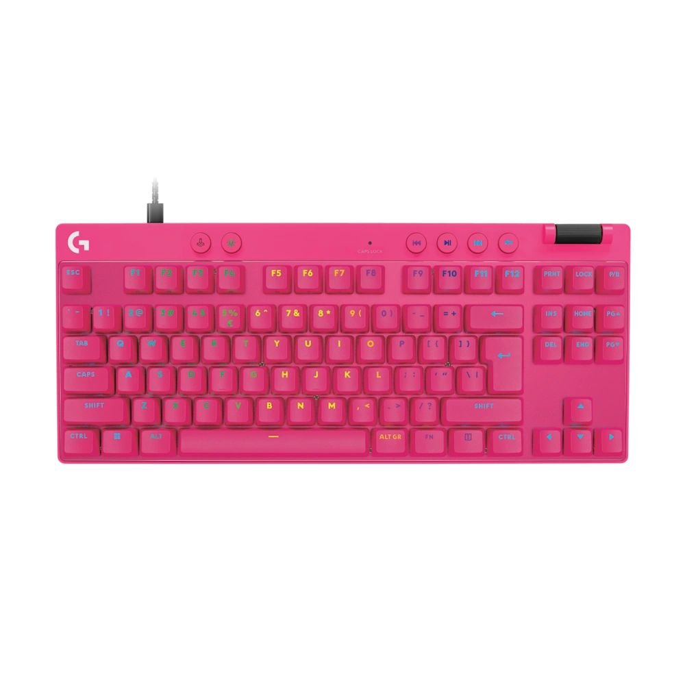 Logitech G Pro X TKL Rapid Gaming Keyboard Pink US