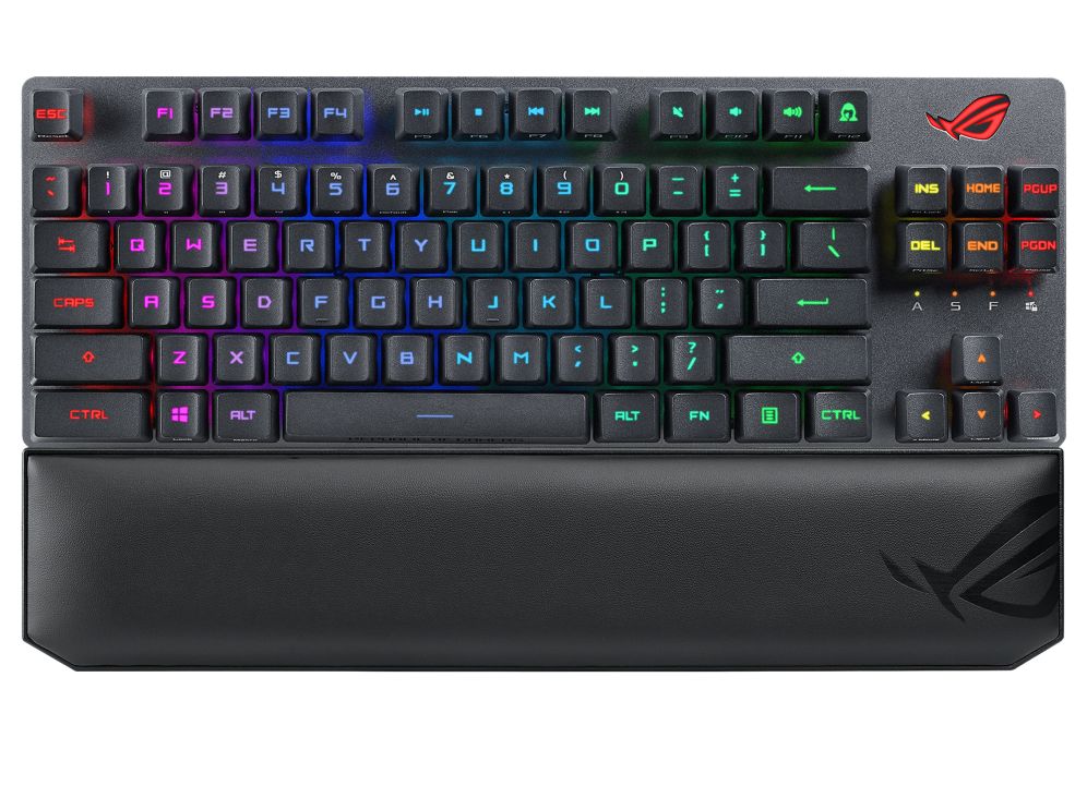 Asus ROG Strix Scope RX TKL RGB Deluxe Red Mechanical Wireless Gamer billentyűzet Black HU