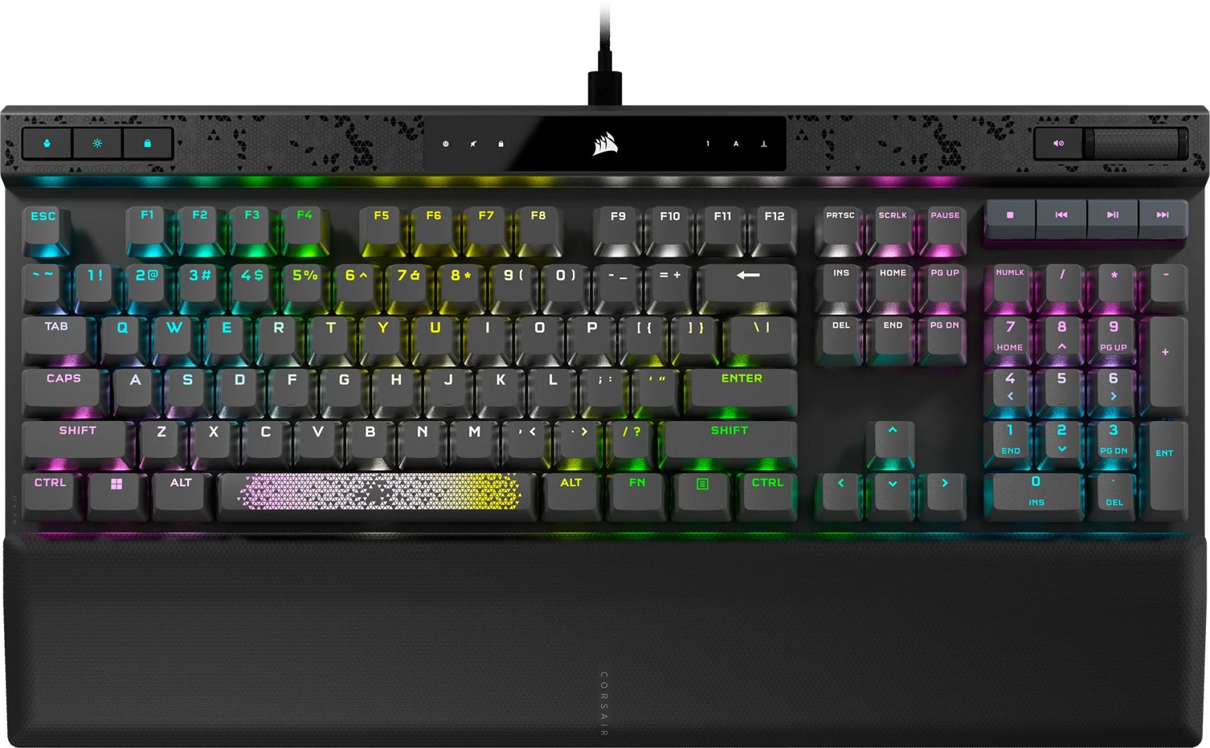 Corsair K70 RGB Pro XT Magnetic-Mechanical MGX Switches Gaming Keyboard Steel Grey