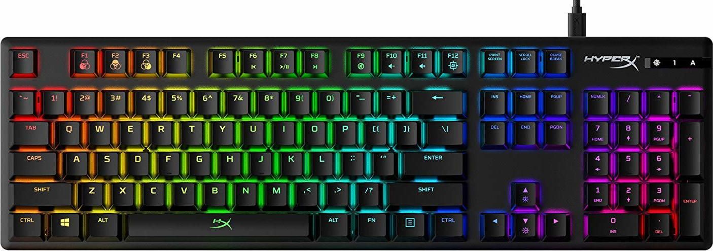 Kingston HyperX Alloy Origins RGB HX Aqua Mechanical Gaming Keyboard Black US