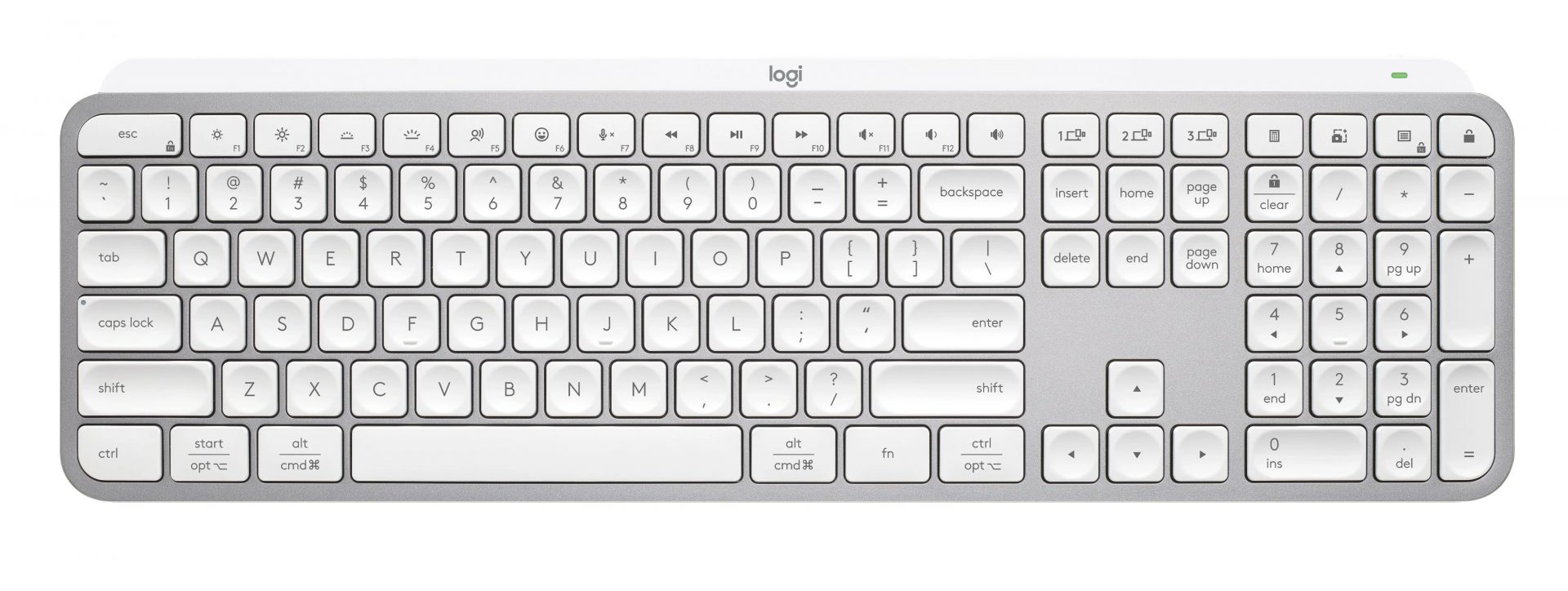 Logitech MX Keys S Keyboard Pale Grey US