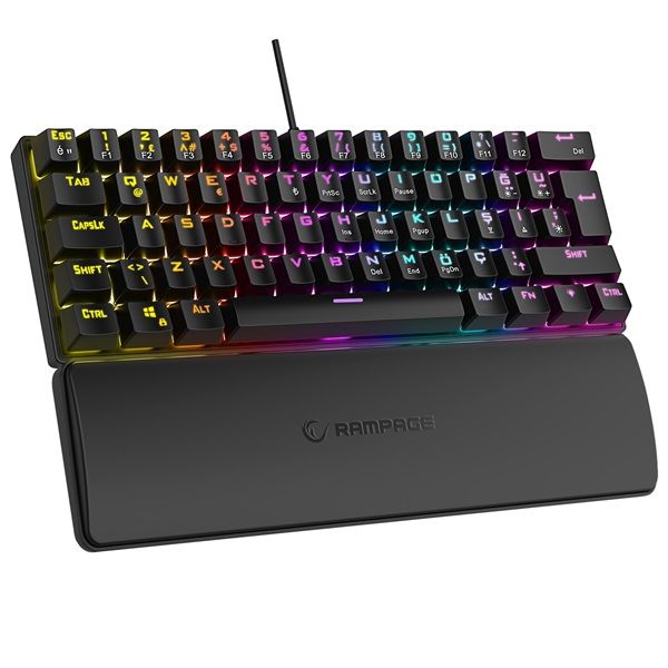 Rampage PLOWER K60 Mechanikus Gaming keyboard Black US