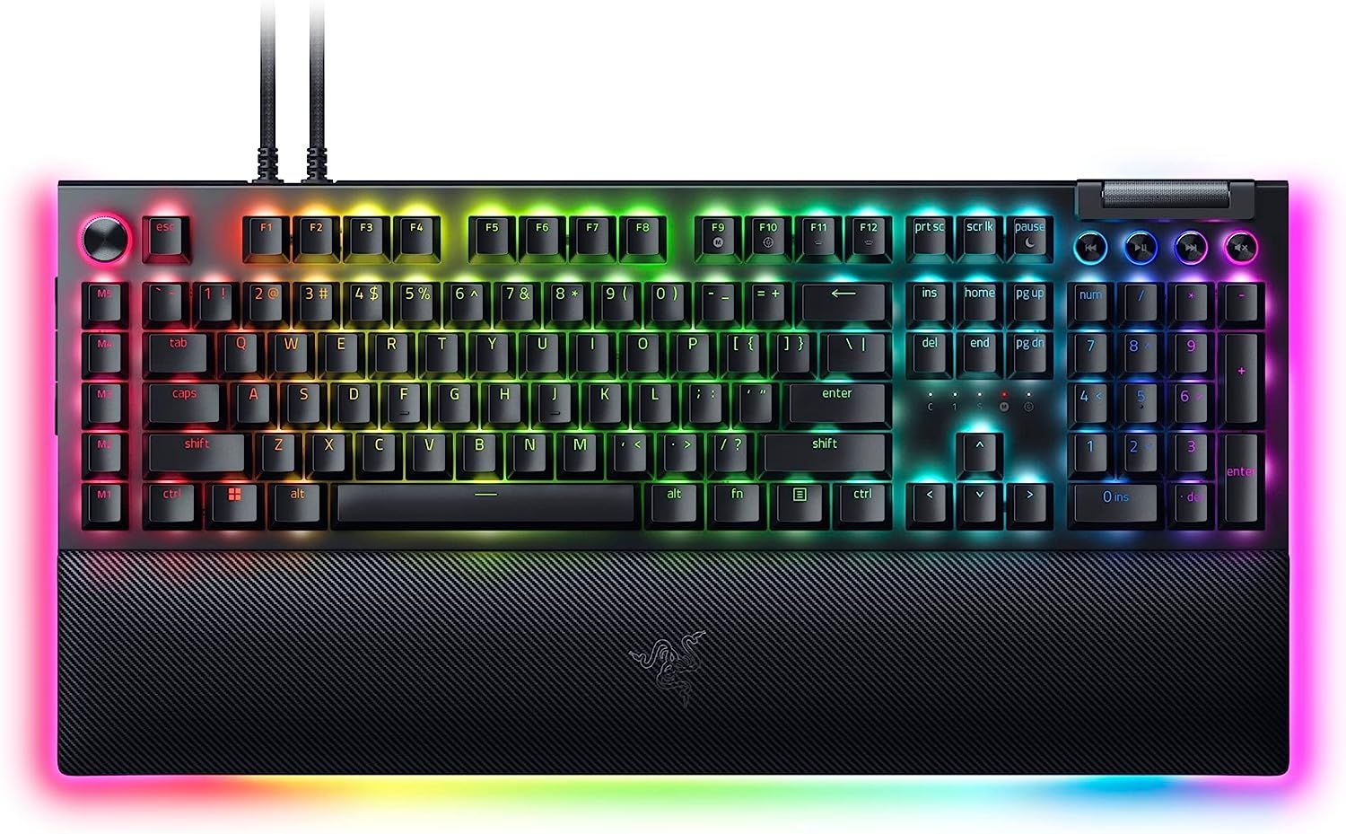 Razer BlackWidow V4 Pro Yellow Switch Keyboard Black US