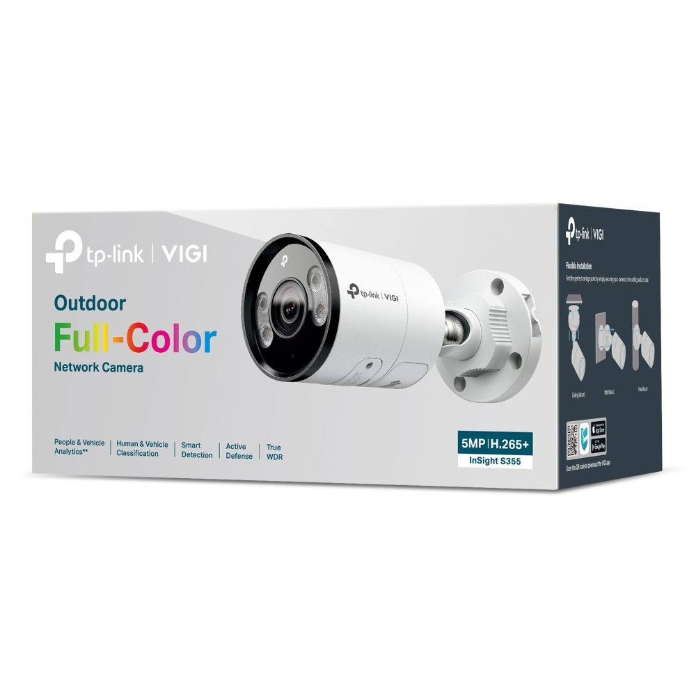 TP-Link InSight S355 VIGI 5MP Outdoor Full-Color Bullet Network Camera