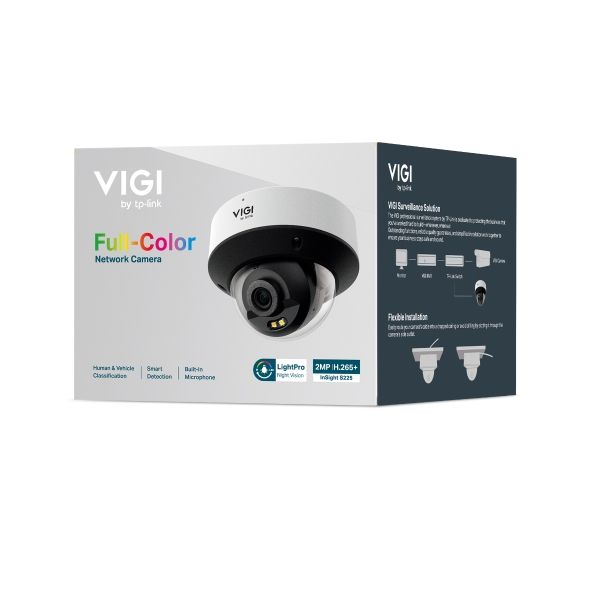 TP-Link InSight S225 (4mm) VIGI 2MP Full-Color Dome Network Camera