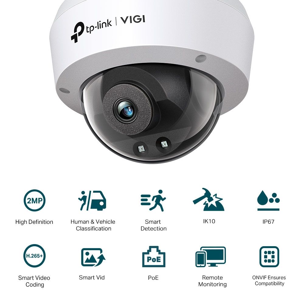 TP-Link VIGI C220I (4mm) 2MP Mini Dome Network Camera