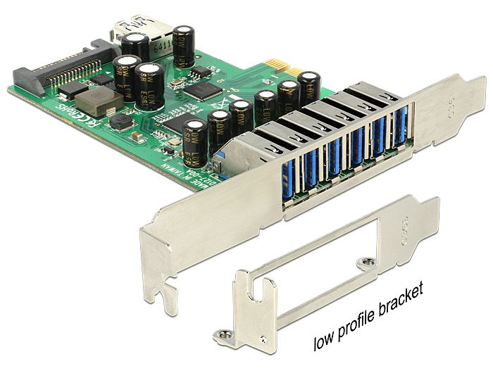 DeLock PCI Express Card > 6x external + 1x internal USB 3.0