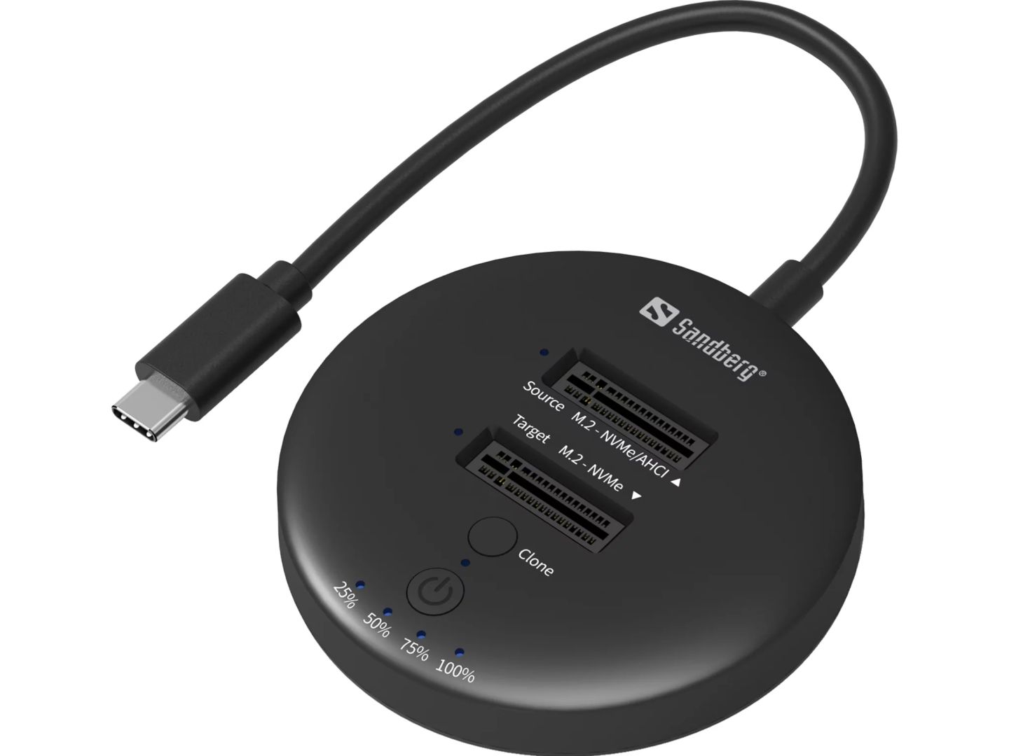 Sandberg Sandberg M.2 SSD dokkoló -USB3.2 Cloner Dock for M2+NVMe