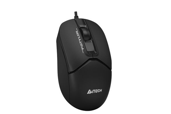 A4-Tech Fstyler FM12S Silent Click Optical Mouse Black