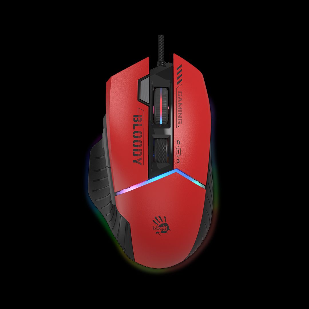 A4-Tech Bloody W95 Max Sports RGB Gaming Mouse Red