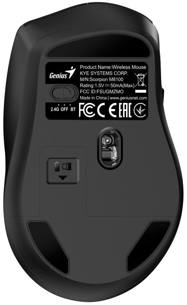 Genius GX Gaming Scorpion M8100 AI Gaming Wireless Bluetooth Mouse Black