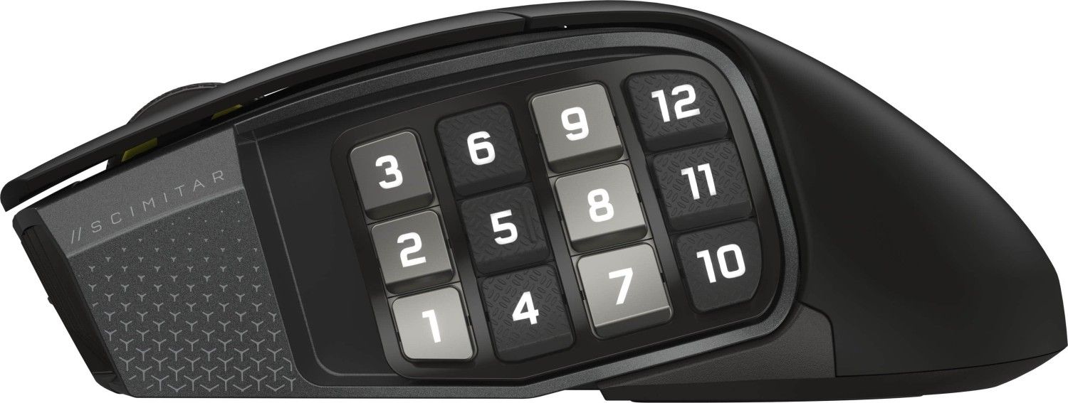 Corsair Scimitar Elite Se Wireless Bluetooth Gaming Mouse Gun Metal