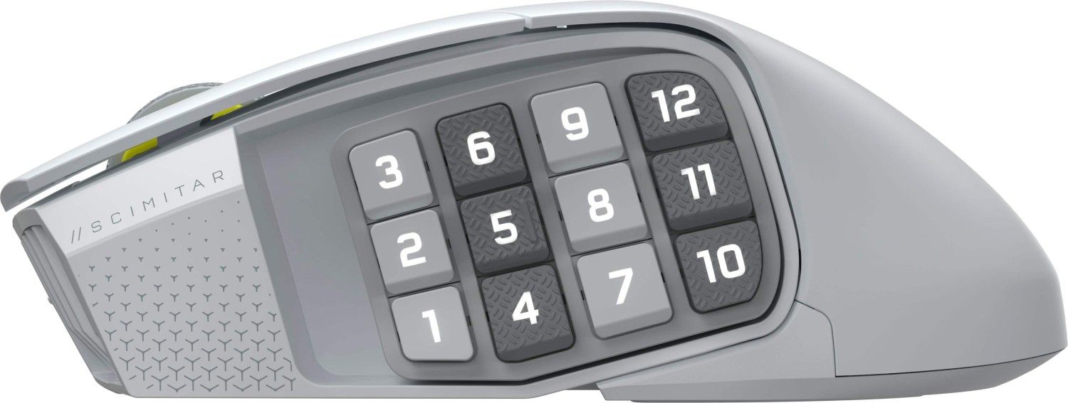 Corsair Scimitar Elite Se Wireless Bluetooth Gaming Mouse White