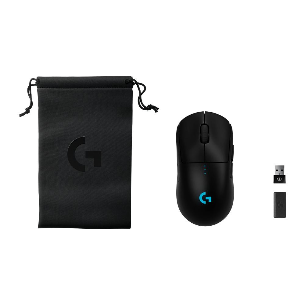 Logitech Pro 2 Lightspeed Wireless Mouse Bundle Black