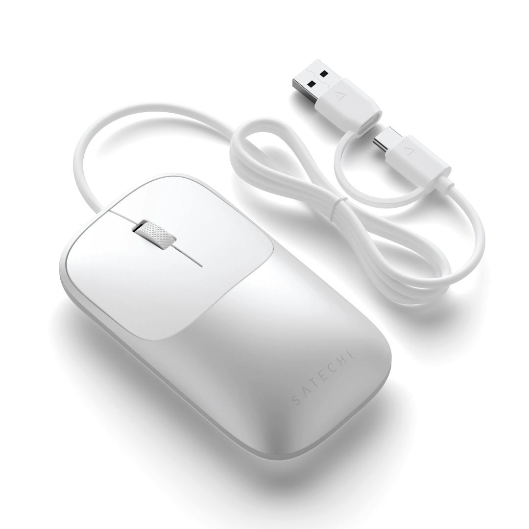 Satechi Slim LX Wired Mouse Silver