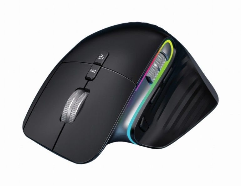 Gembird 9-Button Rechargeable Wireless RGB Gaming Mouse Black