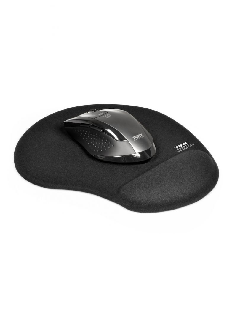 Port Designs Ergonomic Egérpad Black