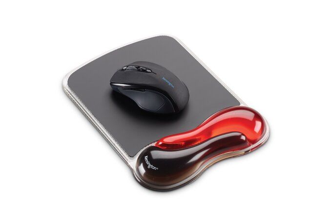 Kensington Duo Gel Wrist Rest Egérpad Black/Red