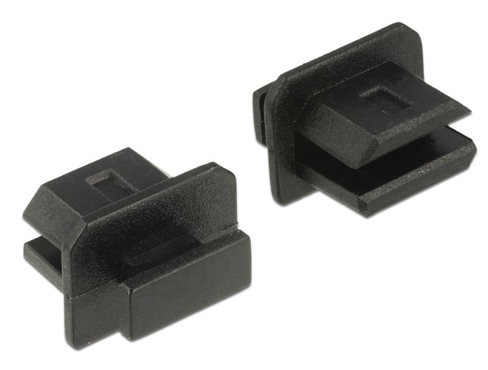 DeLock Dust Cover for mini Displayport female with grip 10 pieces Black
