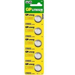 GP CR2032 Lítium Gombelem 5db/csomag