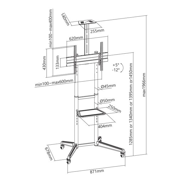 SBOX FS-401 Floor Mobile Mount 37