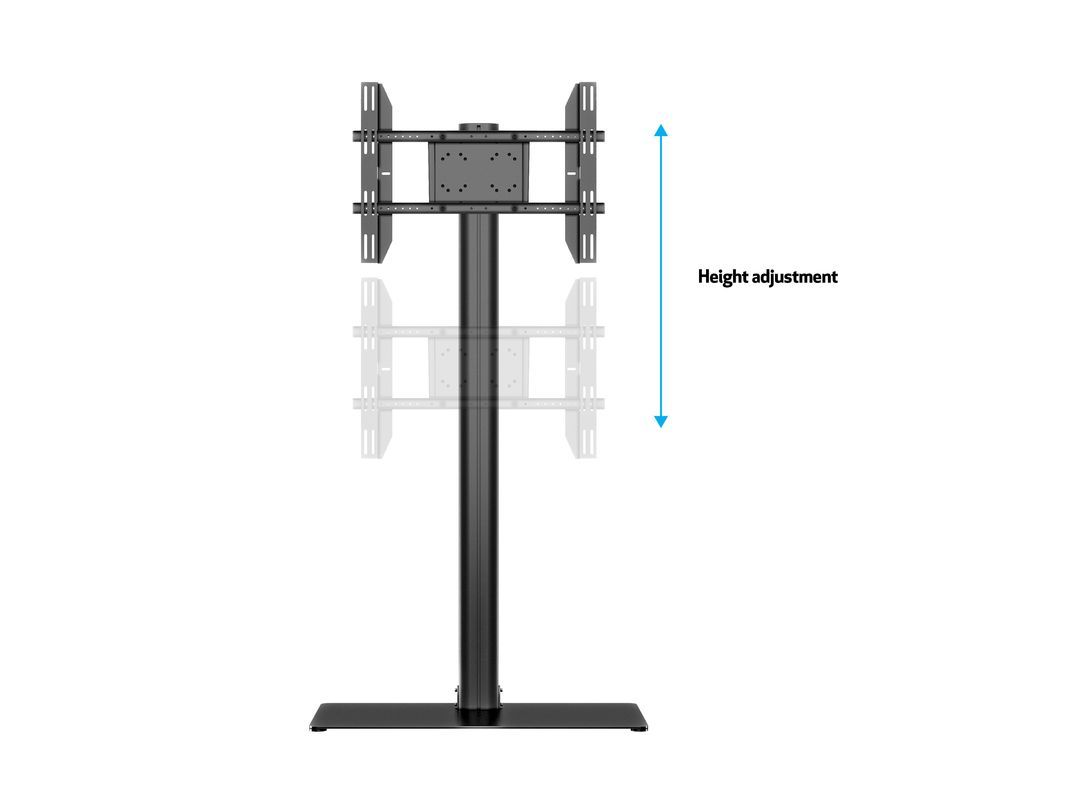 Multibrackets M Display Stand 180 Single Black w. Floorbase 24