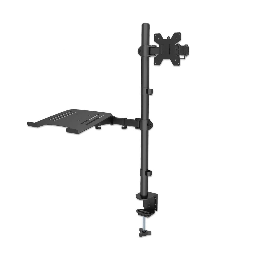 Manhattan Desktop Combo Mount with Monitor Arm and Laptop Stand 13