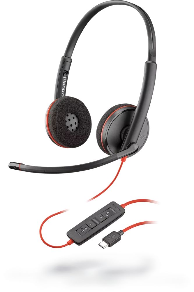 Poly Plantronics Blackwire C3210 USB-C Headset Black