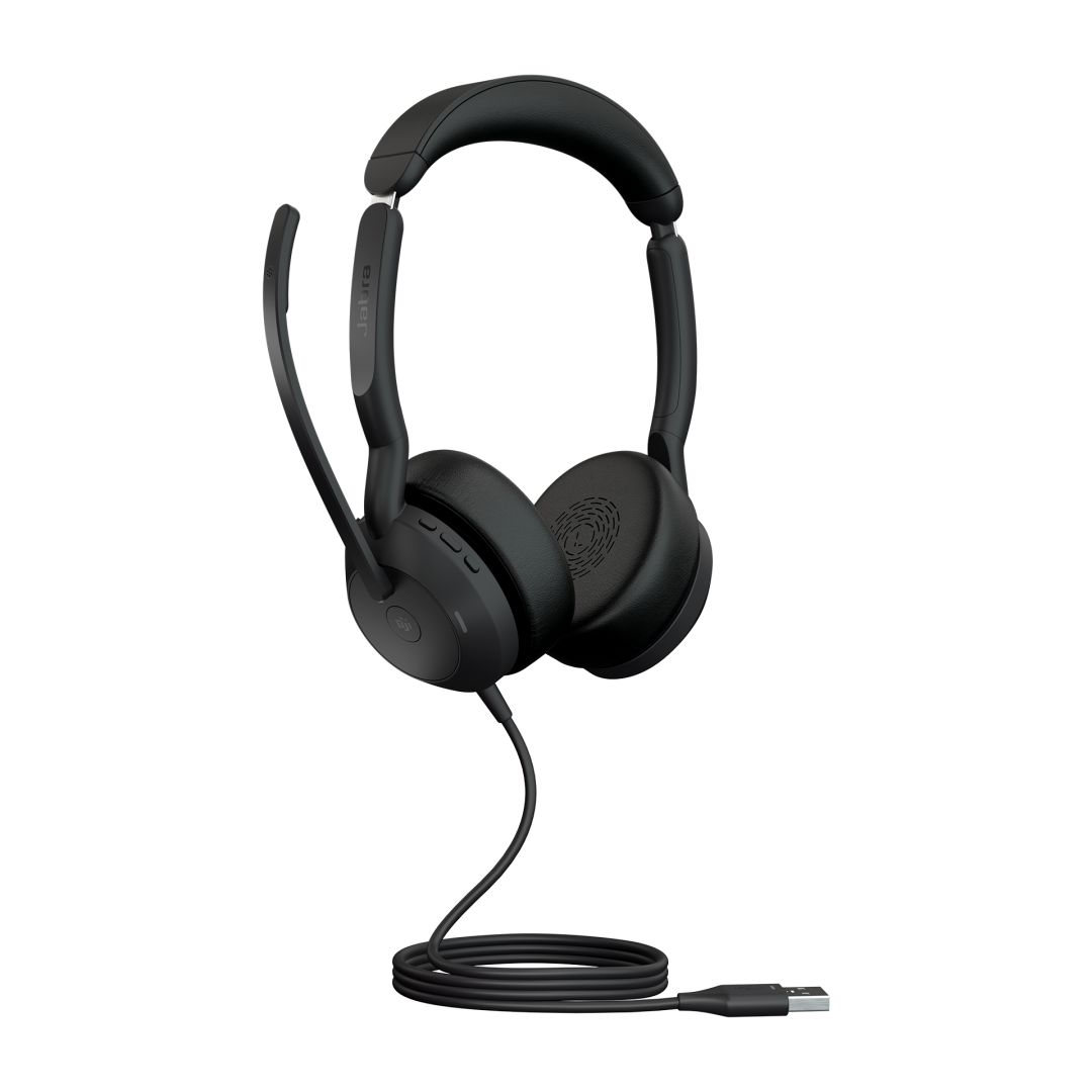 Jabra Evolve2 50 USB-A MS Stereo Bluetooth Headset Black