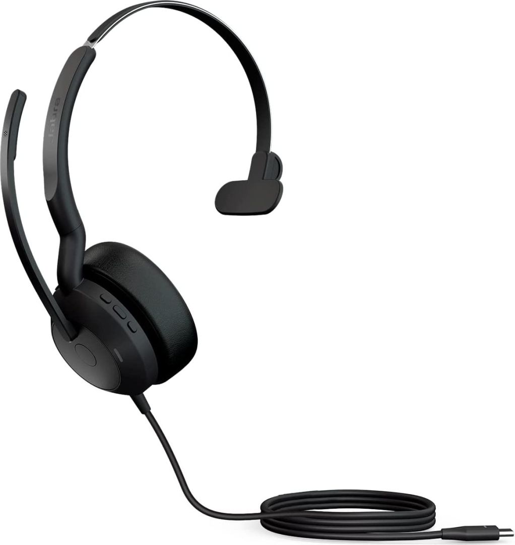 Jabra Evolve2 50 USB-C UC Mono Bluetooth Headset Black
