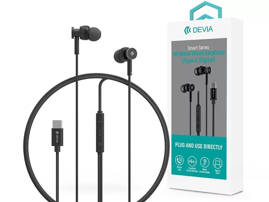Devia ST108776 Smart Series M1 Metal In-Ear headset Black