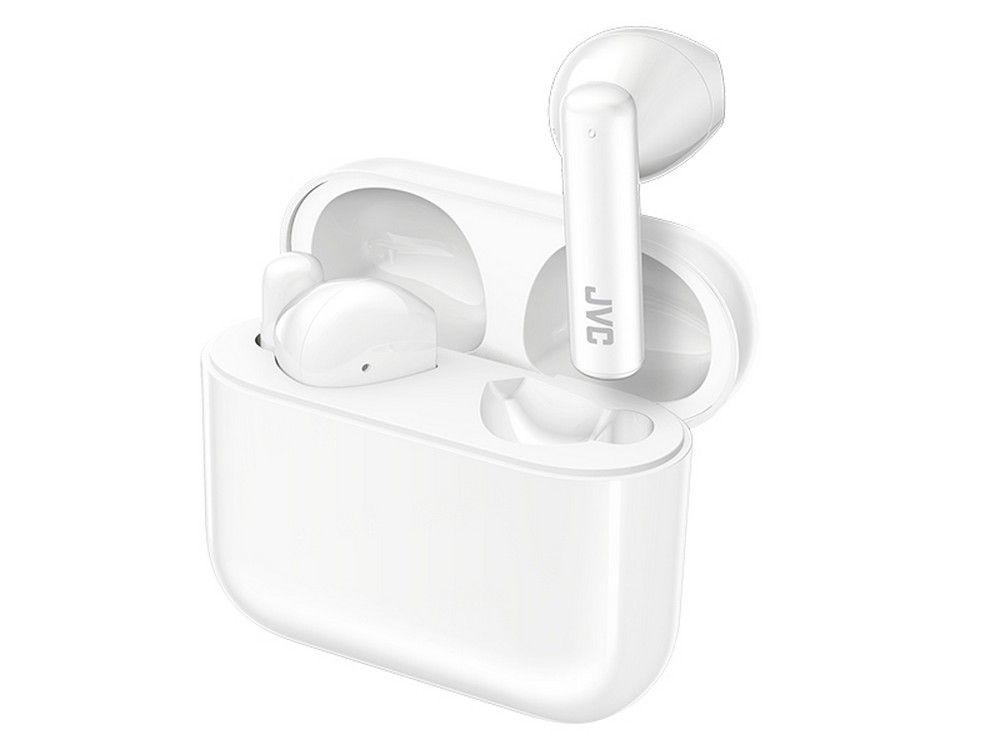 JVC HA-A4T Wireless earbuds with comfortable sound and long-lasting playtime White