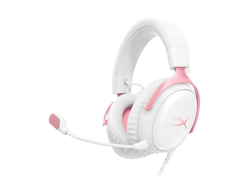 HP HyperX Cloud III Gaming Headset White/Pink