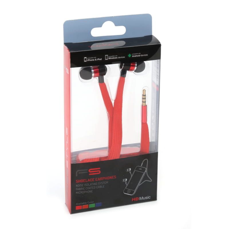 Platinet Omega FreeStyle Shoelace Headset Red