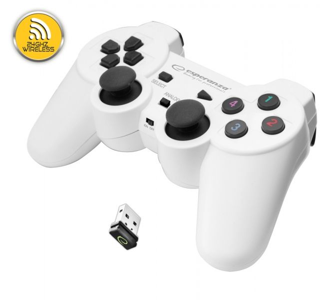 Esperanza EGG108W Gladiator Wireless Gamepad White