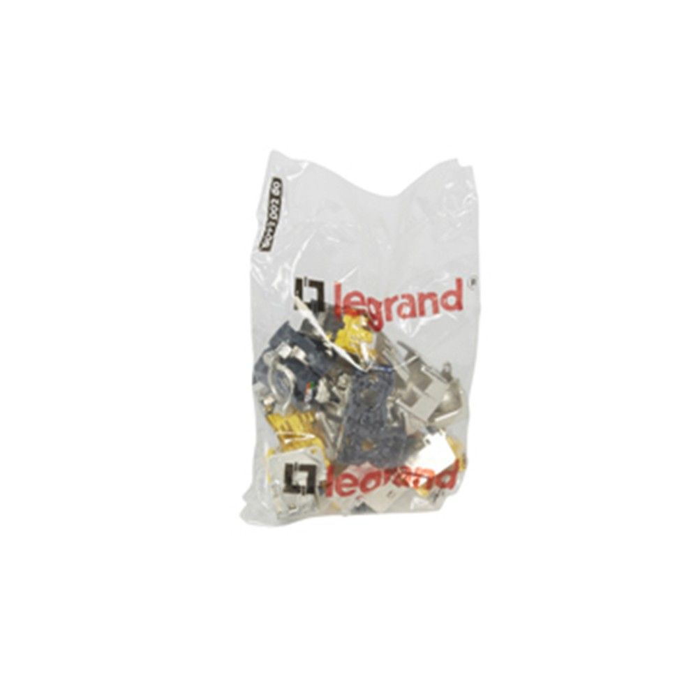 Legrand RJ45 Keystone port Cat6A árnyékolt (STP) LCS2 gyorscsatlakozós 180° 500 Mhz 10xGigabit